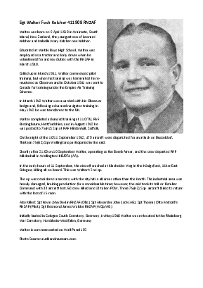 A preview of a PDF biography for Kelcher, Walter Foch
